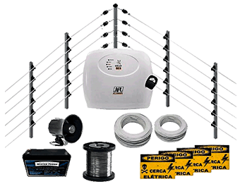 <center><h3>CERCA ELÉTRIFICADA</h3><br>As cercas elétricas são fios energizados que, se tocados ou rompidos, emitem choques para evitar invasões no local monitorado.
